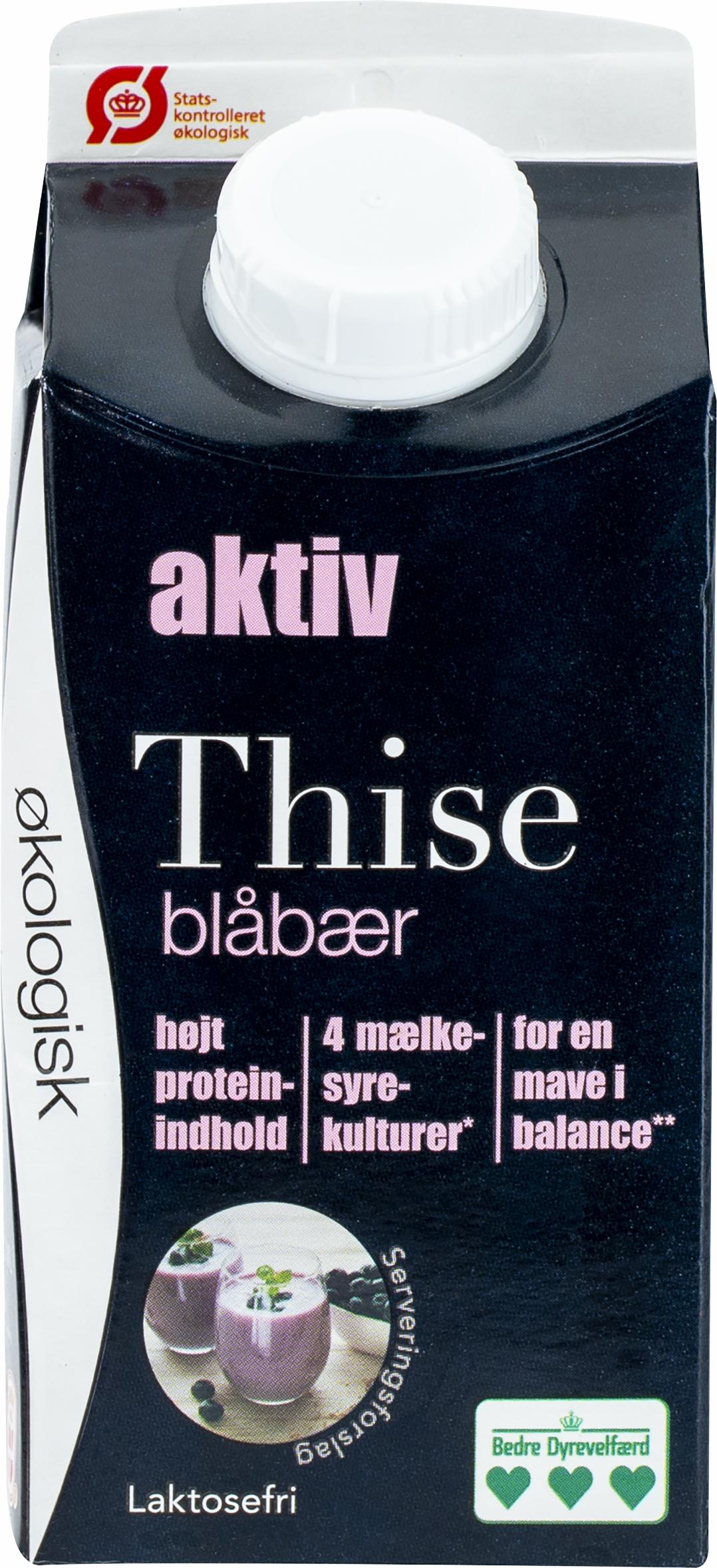 Aktiv Laktosefri drik m. blåbær 300 ml.
