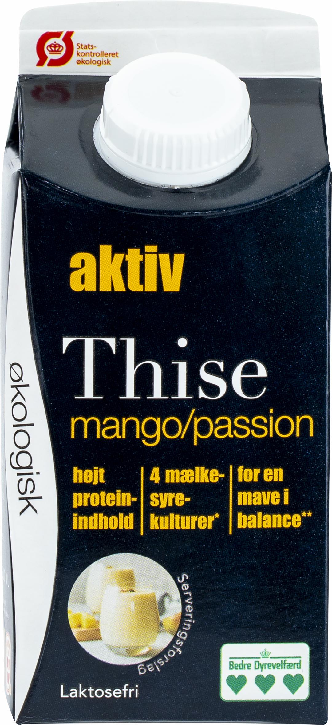 Aktiv Laktosefri drik m. mango/passion 300 ml.