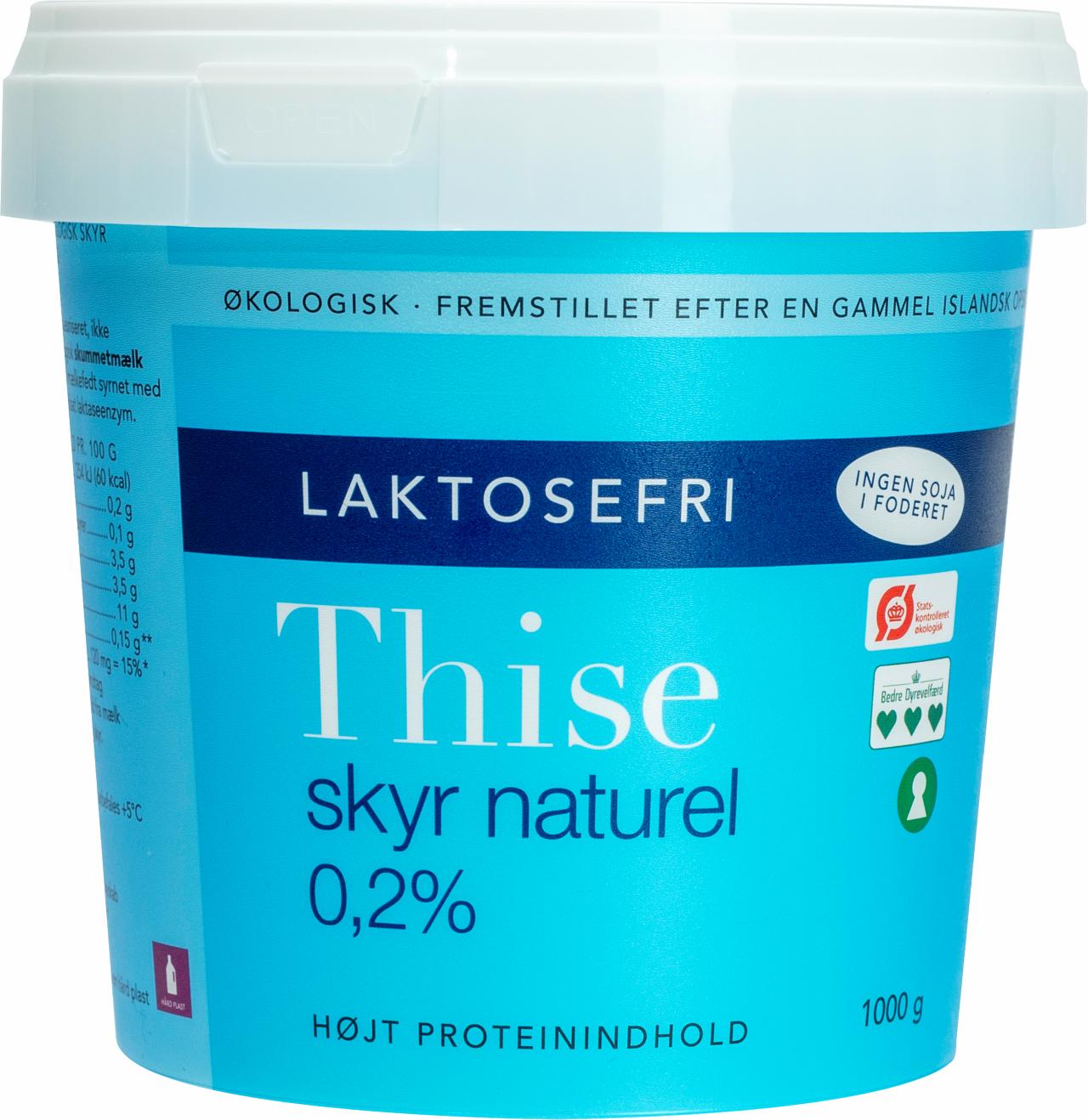 Thise Laktosefri Skyr Naturel 0,2% 1 kg